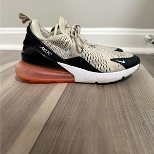 Nike Air Max 270 Beige and Black Sneakers